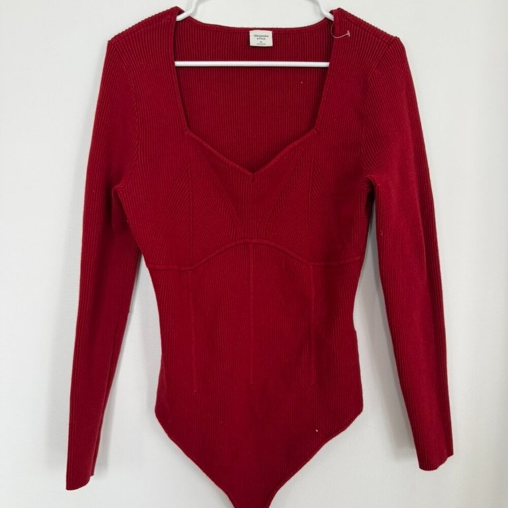 Abercrombie & Fitch Red Bodysuit